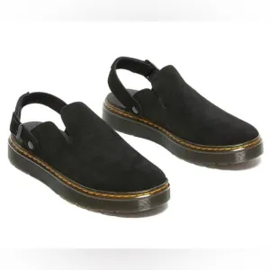 NWT Dr. Martens Unisex's Carlson Black Suede Mule Sz 7