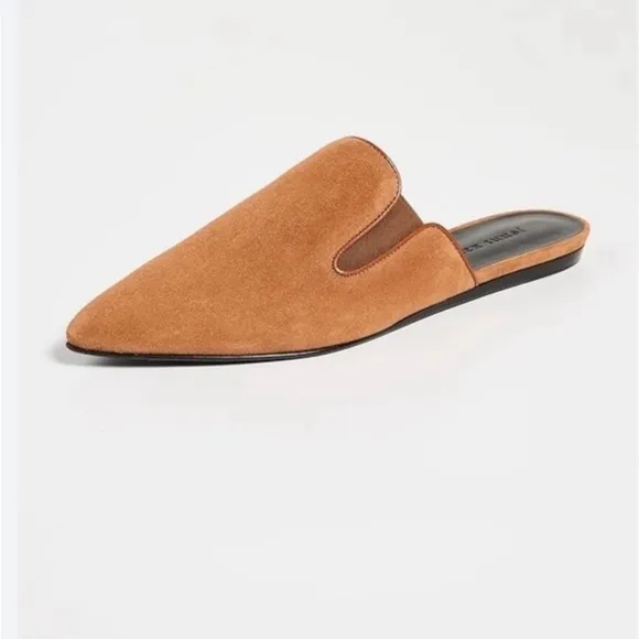 N.W.T. Jenni Kayne Suede Mules in color Saddle