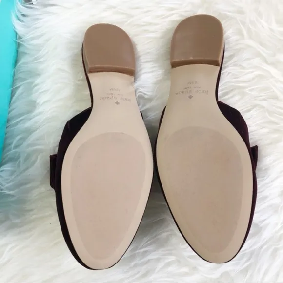 NWT Kate Spade Madra Velvet Mules