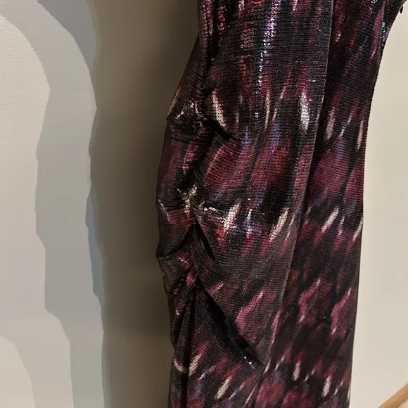NWT Misa Los Angeles‎ Divia ikat sequins midi dress