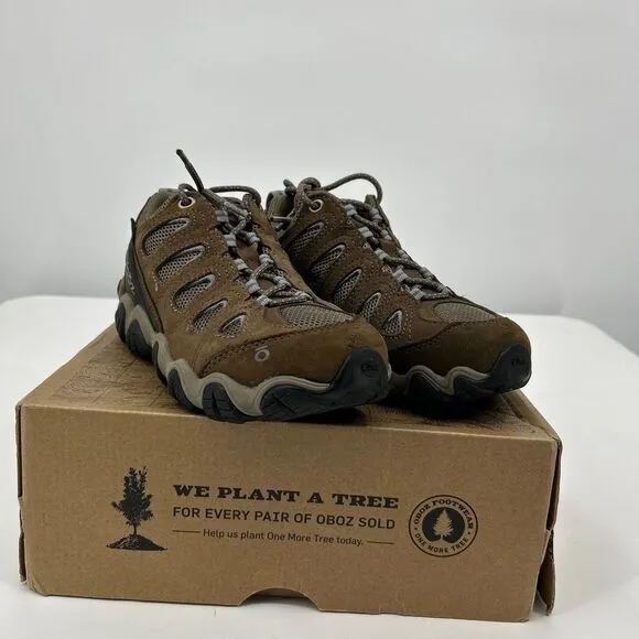 NWT Oboz Sawtooth II Brown Lace-Up Mesh Hiking Shoes Size US 6.5