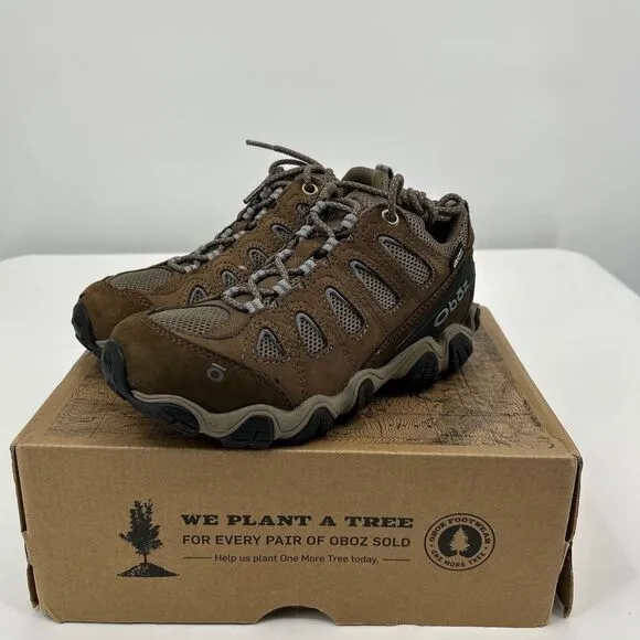 NWT Oboz Sawtooth II Brown Lace-Up Mesh Hiking Shoes Size US 6.5