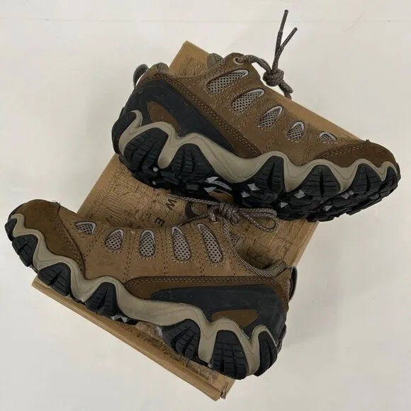 NWT Oboz Sawtooth II Brown Lace-Up Mesh Hiking Shoes Size US 6.5