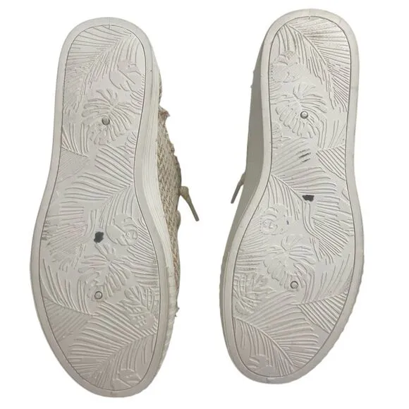 NWT Tommy Bahama Women’s Neutral Weave Sneakers Size 7.5 Slip On Shoes Beige