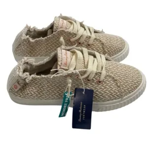 NWT Tommy Bahama Women’s Neutral Weave Sneakers Size 7.5 Slip On Shoes Beige