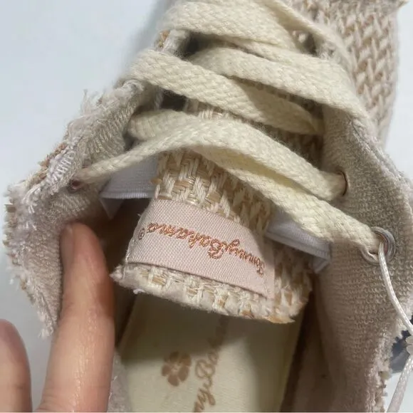 NWT Tommy Bahama Women’s Neutral Weave Sneakers Size 7.5 Slip On Shoes Beige