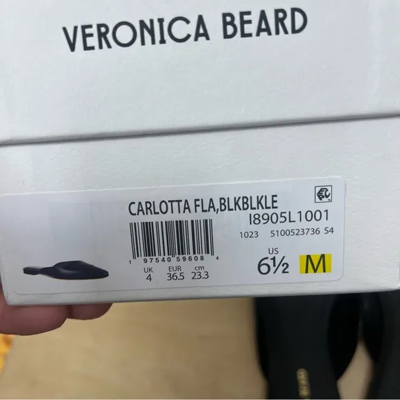 NWT Veronica Beard Carlotta Leather Mules