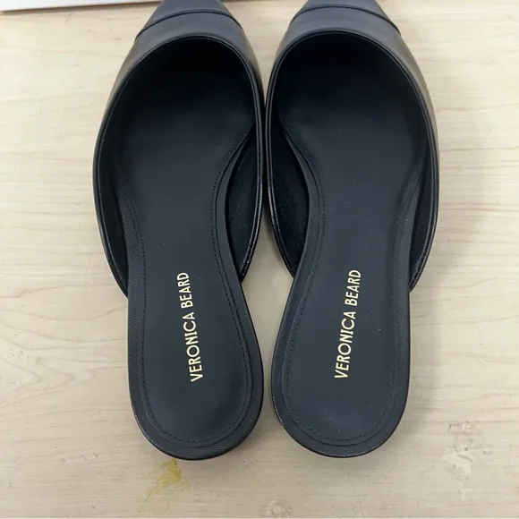 NWT Veronica Beard Carlotta Leather Mules