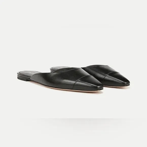 NWT Veronica Beard Carlotta Leather Mules