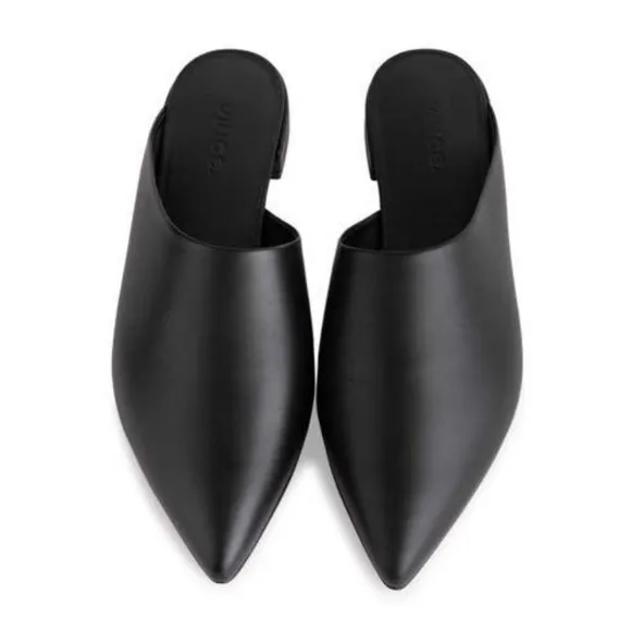 NWT Vince Danna Leather Pointed Toe Mules