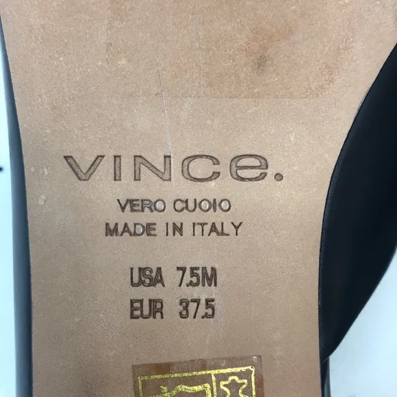 NWT Vince Danna Leather Pointed Toe Mules