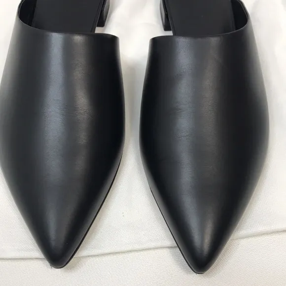 NWT Vince Danna Leather Pointed Toe Mules