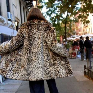 NWT ZARA FAUX FUR ANIMAL PRINT COAT Leopard Tiger