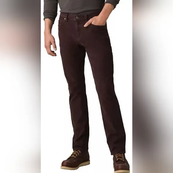 NWT🔥$95 prAna &quot;Sustainer Pant&quot; Dark Brown Oak Barrel Sz 40W 32L