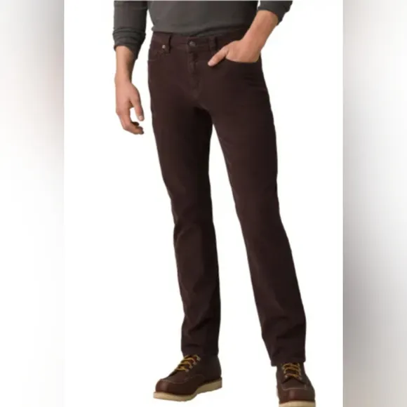 NWT🔥$95 prAna &quot;Sustainer Pant&quot; Dark Brown Oak Barrel Sz 40W 32L
