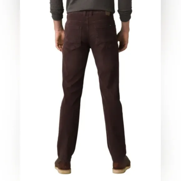 NWT🔥$95 prAna &quot;Sustainer Pant&quot; Dark Brown Oak Barrel Sz 40W 32L