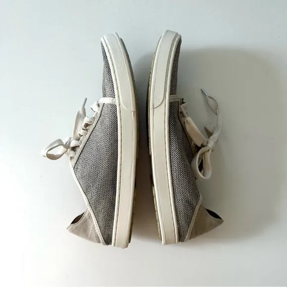 OluKai Neutral Tapa Textured Lace-Up Pehuea Lī Casual Lightweight Sneaker Shoe