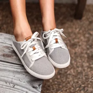 OluKai Neutral Tapa Textured Lace-Up Pehuea Lī Casual Lightweight Sneaker Shoe
