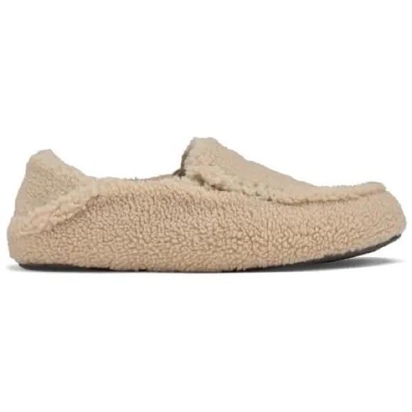 Olukai Nohea Heu Sandbar neutral tan loungewear slippers women’s shoe size 7