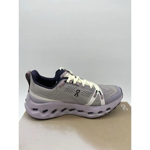 On Cloudsurfer Trail Size 7 Womens Seedling Lilac Purple Black Running Shoes