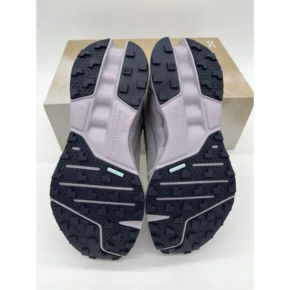 On Cloudsurfer Trail Size 7 Womens Seedling Lilac Purple Black Running Shoes