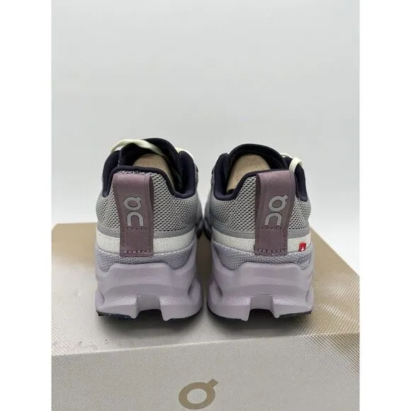 On Cloudsurfer Trail Size 7 Womens Seedling Lilac Purple Black Running Shoes