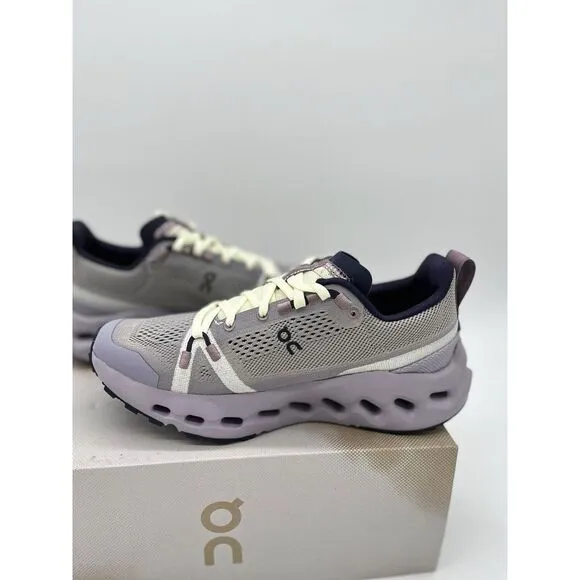 On Cloudsurfer Trail Size 7 Womens Seedling Lilac Purple Black Running Shoes