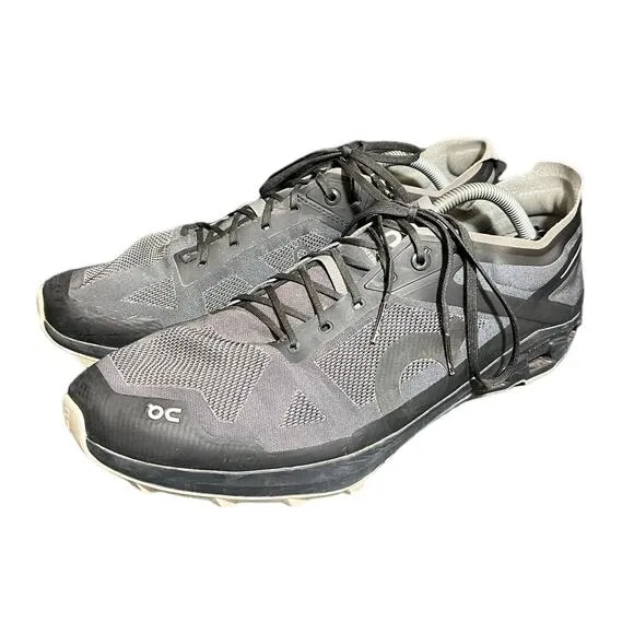 On Cloudventure‎ Peak 3 Trail Running Shoes Black Gray Mens Size 11.5