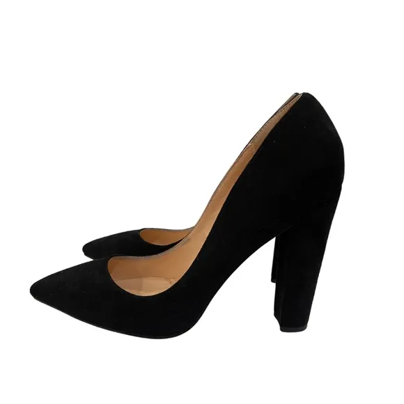 Only Maker Black Suede Pointed Toe Pumps – Size 13