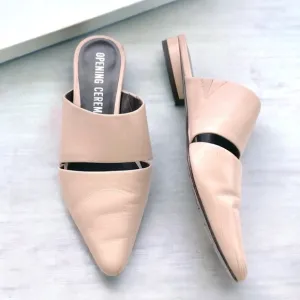 Opening Ceremony Livre Pointed Toe Mules Blush cut out 36 6