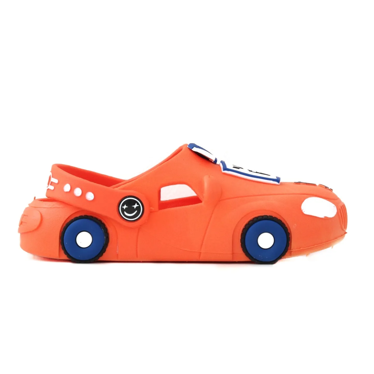 Orange Car Pattern Clogs for Boys by Yellow Bee - Ignite the Fun