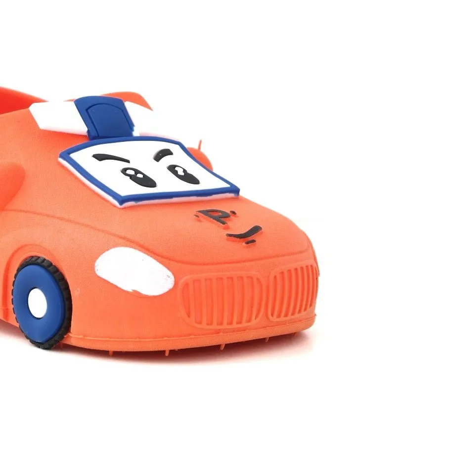 Orange Car Pattern Clogs for Boys by Yellow Bee - Ignite the Fun