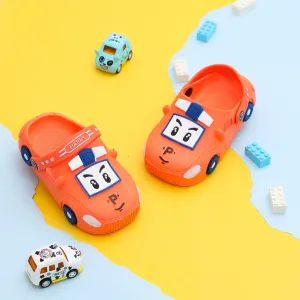 Orange Car Pattern Clogs for Boys by Yellow Bee - Ignite the Fun