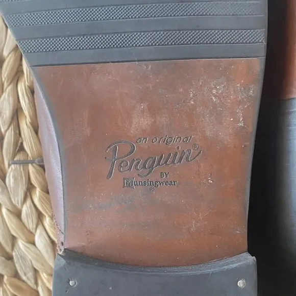 Original Penguin Premium Brown Leather Oxfords