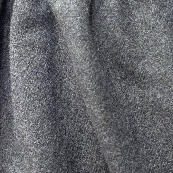 Oscar de la Renta Wool Skirt Vintage Luxury Long Full A Line Gray Size Small