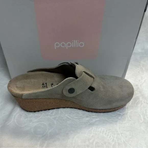 Papillo backless wedge clogs.