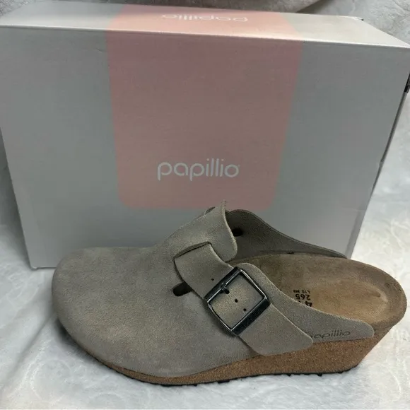 Papillo backless wedge clogs.