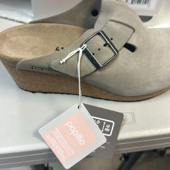 Papillo backless wedge clogs.