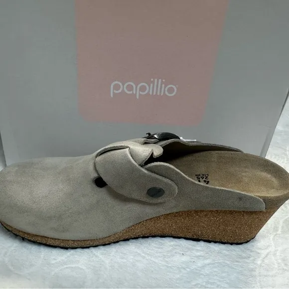 Papillo backless wedge clogs.