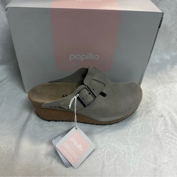 Papillo backless wedge clogs.