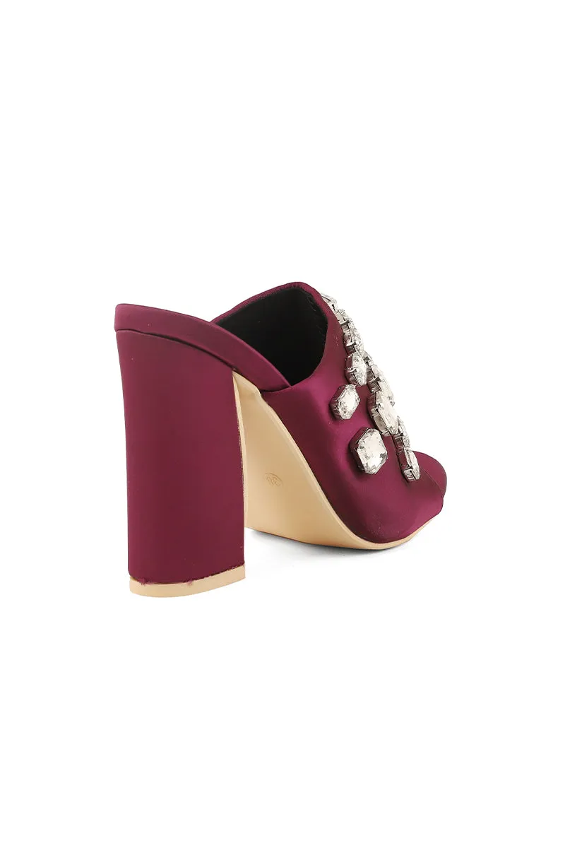 Party Wear Slip On I29228-Purple
