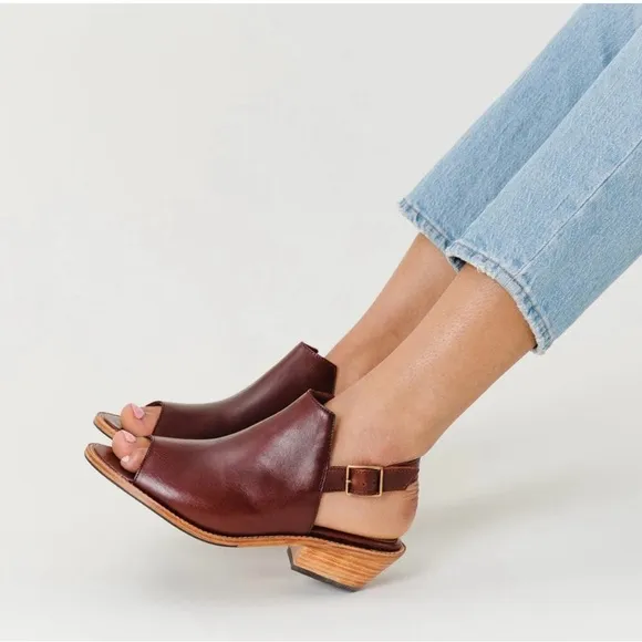 Patina by Portland Leather Tab Slingback Mules