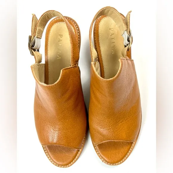 Patina by Portland Leather Tab Slingback Mules