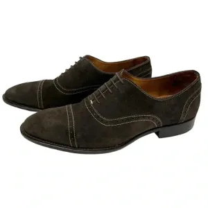 Paul Evans Suede Brogue Oxfords Shoes Brown Leather Suede Preppy Men’s Size 9