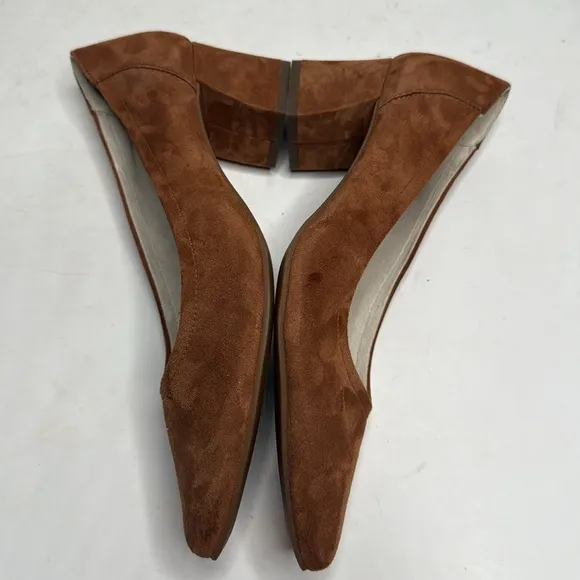 Paul Green Suede Yvette Pointed Toe Pumps in SAMTZIEGE TOFFEE Heels S-288 Sz 7