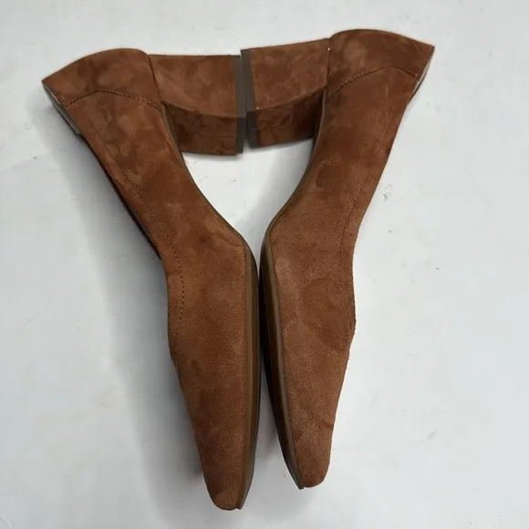 Paul Green Suede Yvette Pointed Toe Pumps in SAMTZIEGE TOFFEE Heels S-288 Sz 7