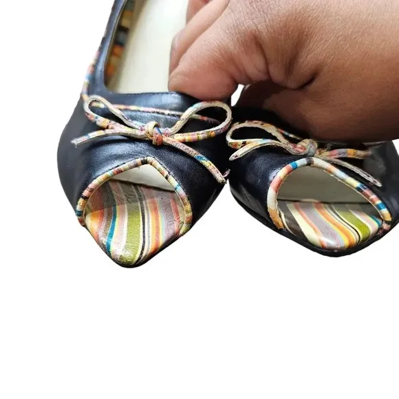 Paul Smith Leather Open Toe Heels Size 36