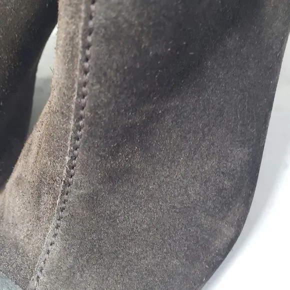Pedro Garcia nobby brown leather open toe heeled mules slip on size 6= 36