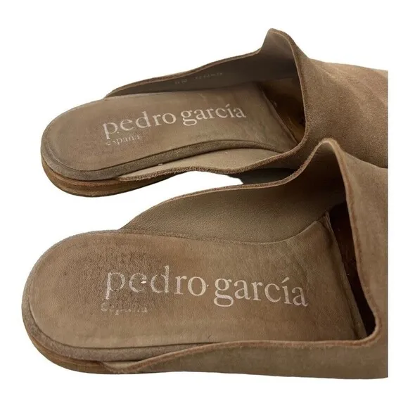 Pedro Garcia Womens Size 36 US 5 Suede Slip On Mules