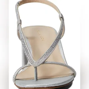 Pelle Moda Silver Strappy Heels